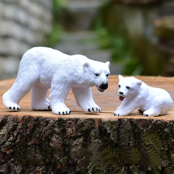 Tahke Simulatsioon Loomade Mudel для сада и огорода Laste Mänguasjad jääkaru Eluslooduse Nukk Micro Maastiku Kaunistused фигурка