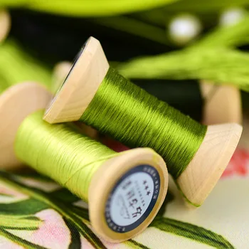 Uus Punkt Hiina Silk Tikandid Niit, Lõng, tikandid hambaniiti Õmblusmasinad Artikli Wooden packing