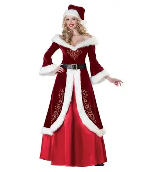 Seksikas Christmas kostüümid Euroopa ja Ameerika Jõulud kostüümid Kuninganna poole kostüümid Jõulud kostüümid kostüümid etapp