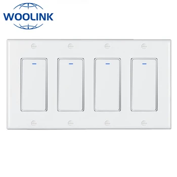 Woolink WiFi Smart Switch USA 110V 1 2 3 4 Gang Nupp Tuya Smart Elu Traadita tulede Lülitid Alexa Google ' i Kodu Ühilduva