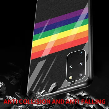 Karastatud Klaasist Kate Samsung Galaxy S20 FE S21 Ultra S10 S9 Plus S8 Lisa 20 10 Lite 8 9 Telefoni Juhul LGBT-Rahu Ja Armastus Funda