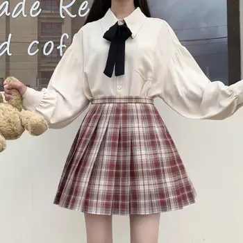 Kawaii Kaelus-JK Särgid Naistele Harajuku Lolita Pika Varrukaga Pluus Tops Y2k Goth korea Fashion Pluss Suurus Riided Koolitüdruk
