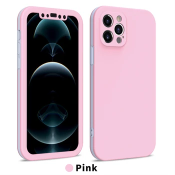 Kaks kätt 360 all-inclusive mobiiltelefoni case for iPhone 11 12 Pro Max mini SE 2020 X-XR, XS Max 7 8 Plus protective case