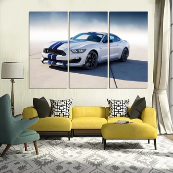 3 Paneeli trükitud maali Auto maalimislõuend Seina Art Pilt Kodu Kaunistamiseks elutuba Lõuend Kaasaegse maali LS072