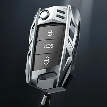Tsingi Sulam Remote Start Auto Võti Juhul Katab Kest Võtmehoidja Protector Omanik Auto Tarvikud VW Polo Golf 7 MK7 Octavia A7