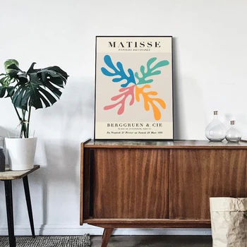 Klassikaline Matisse Abstraktne Jätab Read Seina Art Lõuend Maali Kaasaegne Plakatid Ja Pildid Seina Pildid Elutuba Decor