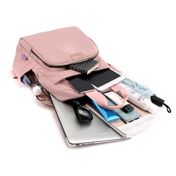 NICOLE & CO Naiste Väljas Vabaaja Multifunktsionaalne Seljakott 2021 Uus Mood Daamid Nailon Tassima õlakott Reisi sülearvuti Kott