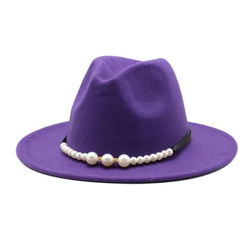 Fedora Müts Hawkins Leidsid ühise Põllumajanduspoliitika Lai Nokk Daamid Huopahattu Naine Chapeau Müts Naiste Jazz Kiriku Ristiisa Sombrero Mütsid