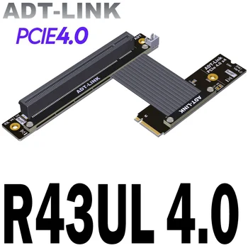 M. 2 NVMe SSD, Et PCIe 4.0 x16 Ärkaja Kaardi Pööra 90 Nurga all Graafika Kaardi Ärkaja Extender M2 NGFF Klahvi M PCI-E 4.0 x4 Full Speed