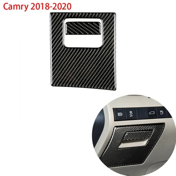 2Pc/Komplekt Carbon Fiber Auto kindalaegas Käepide Raami Kaas Sisekujundus Toyota Camry 2018-2020