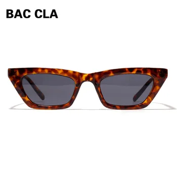 BAC CLA Luksus Mood Cat Eye Leopard Printida Päikeseprillid Daamid Ruudu Värvi Päikeseprillid Retro Daamid Metallist Peegel Klaasidega UV400
