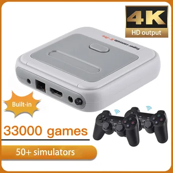 33000 Mängud Super Konsooli X PRO Retro Mini TV Videomängukonsoolid 4K HD WIFI Portable Laste Mängu Konsool PS1/N64/DC Mängud