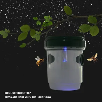 Väljas Rippus Herilase Lõks Kahjurite Kilp LED Solar Powered Mesilaste Püüdja Putukate Lõksu Aed Sõidavad Taim, Putukas Püüdja Mesilane