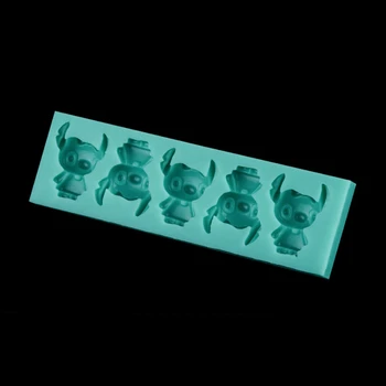 Armas Väike Nuku Silikoon Kook Hallitusseened Non-Stick Suhkru-Fondant Jelly Jello Jää 3D Seep Hallitusseened 1825