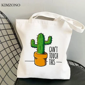 Cactus ostukott eco käekott shopper puuvill tassima recycle kott kott džuudist ecobag net kootud haarata