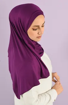 Praktiline Snap Kammitud Puuvillast Salli Lihtne Hooajaline Kasulik, Mugav, Stiilne Anti-Higi Pehme Moslemi Naiste Mood Kanda Hijab