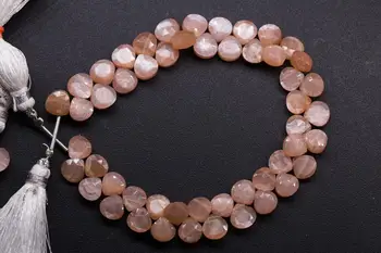 Lahti helmed roosa sunstone südame lihvitud 20cm 7-8mm DIY ehteid teha FPPJ hulgi laadi gemstone