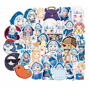 10/30/50tk/Set Kawaii Koomiks Anime Tüdruk Armas Gawr Gura S Kleepsud Külmkapp Mootorratta Rulad DIY Mänguasi Sülearvuti Pagasi