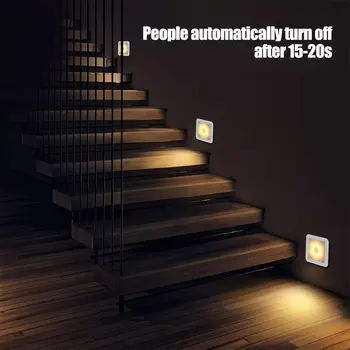 Nova luz noturna andur de movimento inteligente led öö lambi bateria operado wc lmpada de cabeceira para sala corredor