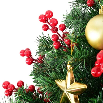 20 Pack 8inch Kunstlik Jõulud Punaste Marjade Varred Christmas Tree Kaunistused,DIY Xmas Pärg,Puhkus ja Home Decor