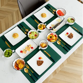 Euroopa Plaat Komplekti Praad Nuga Kahvel Teenindavad toitlustusasutustes Toidud, Sushi Plaat Komplekti Kaasaegne Vaisselle Köök Dinnerware DF50PZ
