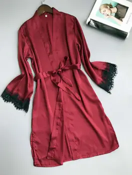 Naiste Sexy Silk Satin Nightgrown Pits Pikad Varrukad Sleepwear Riideid Öö Kleit Nightwear Naiste Rõivad