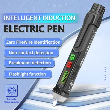 AC1010+ Intelligentne Mitte-kontakti Pinge Tester Pen Häire AC Pinge LCD Ekraan, Reguleeritav Tundlikkus Induktsiooni Pliiats