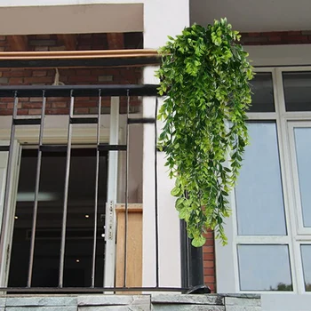 4tk Kunstlik Rippuvad Taimed Rohelised Lehed Ivy Faux Plastikust Võltsitud Rippuvad Vanik Viinapuu Luuderohi Aia Kaunistamiseks