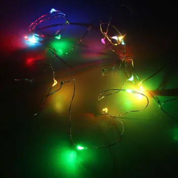 5m LED light String Silver Traat Haldjas soe valge Vanik Kodu Jõulud Pulmapidu Teenetemärgi Powered by Aku taigna FDH