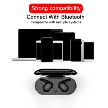 Bluetooth-5.0 TWS Traadita Kõrvaklapid Touch Control Stereo In-ear Kõrvaklapid, Sport Headseat Earbuds