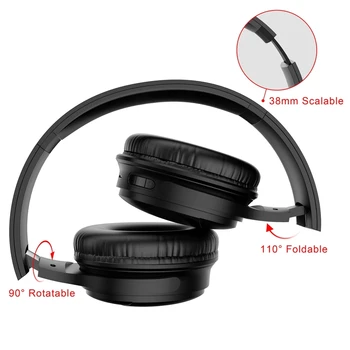 Kokkupandav Traadita Bluetooth-Mängija Kõrvaklapid HIFI Stereo Müra Tühistamine Mikrofoniga Gaming Kõrvaklapid Toetada TF Kaarti
