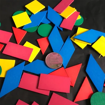 Uus Joonis Aritmeetiline Beebi Matemaatika Ümmarguse Värvi Puidust Mänguasjad, Matemaatika, Geomeetria puiduhakke Montessori Õppe Hariduslik Mänguasi Lastele