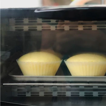 12tk/Set Silikoon Kook Vormida Ümmargused Muffin Cupcake Küpsetamine Hallitusseened Pool Salve Kook Dekoreerimiseks Vahendid Sünnipäeva Decor