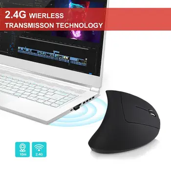 YWYT G814 2.4 G Traadita Vertikaalne Hiire Ergonoomiline Vertikaalne Hiirt Püsti Optiline Hiir Mouse 3 DPI Reguleeritav ARVUTI Sülearvuti
