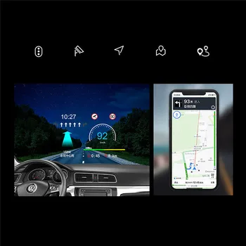 HD Head-Up Display Auto Jälgida OBD-GPS Navigatsiooni Projektor HUD High-tech Sõidu Auto Osad