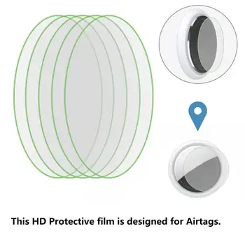 5tk HD TPU Film AirTag Key Finder kaitsekiled Jaoks Airtags Puutetundlik Liim Ultra HD-selge Ring TPÜ Kate