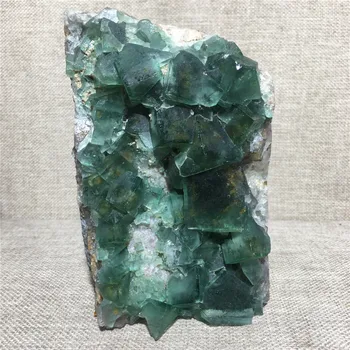 Looduslik Roheline Fluoriidimaardlat Quartz Crystal Kogumise Kingitus Koju Sisustustarbed Reiki Tervendav Mineraalvesi Näidis