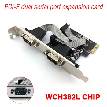 Uute tulijate PCI Express PCIE Expansion Card 2x Serial-Liidesed COM-Port RS232 Kõrge Kvaliteedi PCI-Express Plug-in Kaart