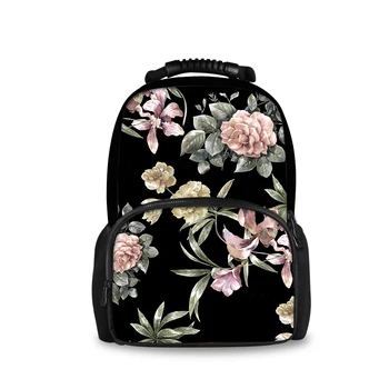 Kohandada 3D-flower print seljakott poisid ja tüdrukud kooli kotid kuulsa brändi laste koolikotid igapäevane seljakott Mochila