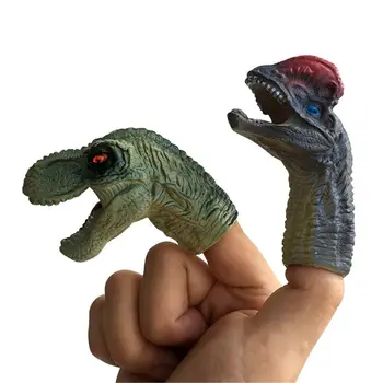 23GD 5TK Realistlik Dinosaurus Sõrme Nukkude Komplekt Rolli Mängib Mänguasi Lastele Öelda Lugu Prop