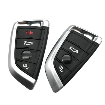 Keyless-Go Muuta Smart Remote Key 3/4 Nupud BMW 1 2 7 Seeria X1 X5 X6 X5M X6M F Klassi Asendamine Smart Key Juhul Katta