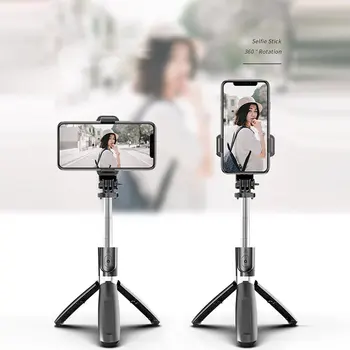 Kaasaskantavat Statiivi Selfie Stick Telefon Foto Võttes Live Broadcast Chargable Bluetooth-ühilduva kaugjuhtimisseadme Statiivi Pole Seista