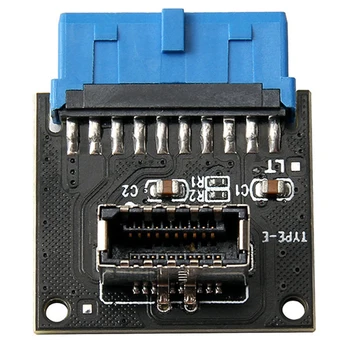 Arvuti Emaplaadi USB 3.0 Ees 19-Pin 3.1 Tüüp-C Esikülg Päis Tüüp E-Adapter 20 kuni 19-Pin laienduskaardi