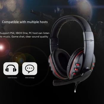 Gaming Kõrvaklapid ja 3.5 mm Juhtmega Peakomplekt Müra Tühistamine Kõrvaklapid koos Mikrofoni ja Helitugevuse ARVUTI Sülearvuti