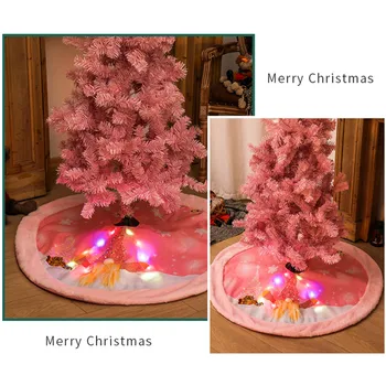 Jõulupuu Decor LED süttib Rudolph Christmas Tree Teenetemärgi Seelik võtta Xmas Kaunistused Xmas Jõulud Kingitus