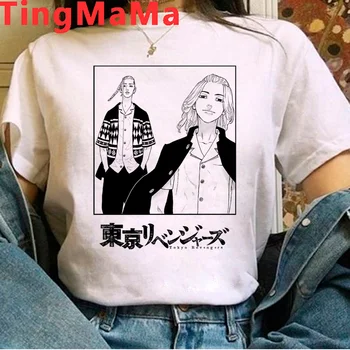 Tokyo Revengers tshirt riided mees esteetiline graafiline tees paar riided 2021 jaapani t-särk kawaii streetwear