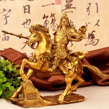 Guangyuan vask hobune Guan Wu De teenetemärgi rikkuse Feng Shui õnne, sõpru, Kodu Sisustamiseks dekoratiivsed käsitöö