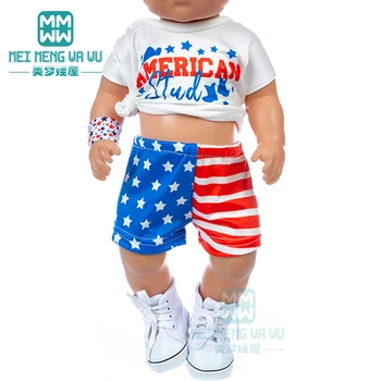Nuku Riideid Vaba aja veetmise sport ülikond 43 cm mänguasi uus sündinud nukk baby 18 Tolline Ameerika nukk Meie Põlvkond