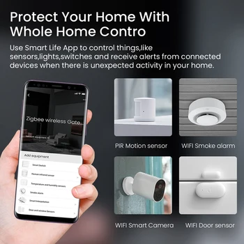 Tuya, Wifi, Zigbee Smart Hub Gateway Remote hääljuhtimine Kodu Smart Home Silla Kontrolli Centor Tööd Alexa Kodu App