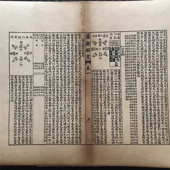 Hiina Vana Raamat Geomancy Ja Kaheksa Trigrams Pildi Ja Teksti Versioon